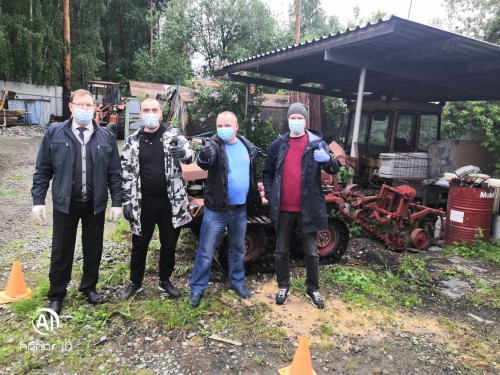 Проведен экзамен на право управления самоходной техникой 