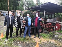 Проведен экзамен на право управления самоходной техникой 