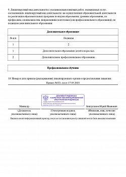 Выписка из реестра лицензий 2 стр